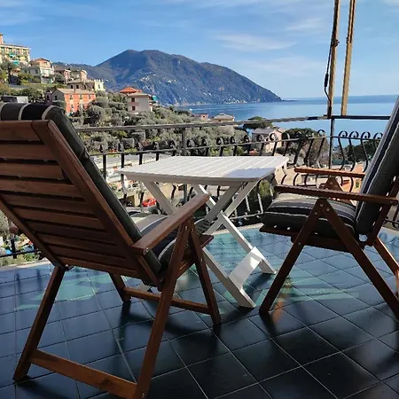 Window With View On Portofino Peak And Camogli Recco