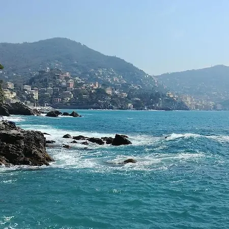 Window With View On Portofino Peak And Camogli דירה *